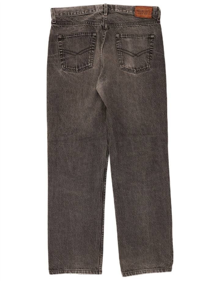 Massimo Dutti Vaqueros Rectos Hombre EU 44 Large W34 L30 Gris
