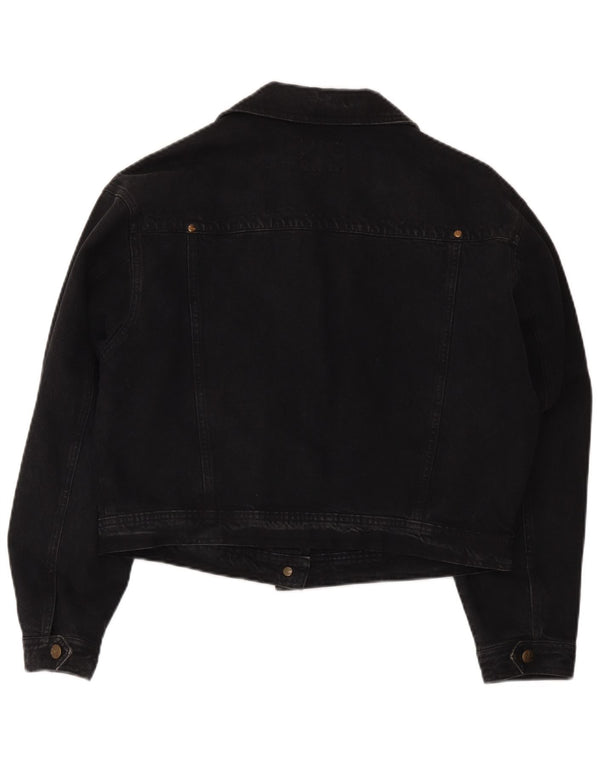 Trussardi Chaqueta Vaquera Corta para Mujer UK 42 Medium Black