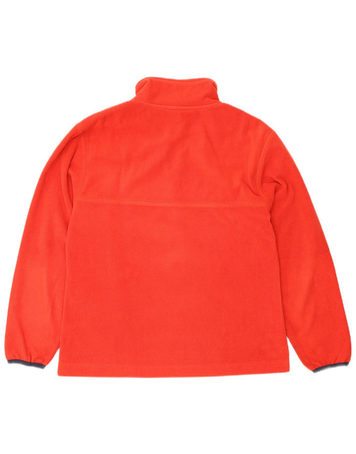 Asics Mujer Zip Neck Fleece Jumper Medium Rojo Poliéster