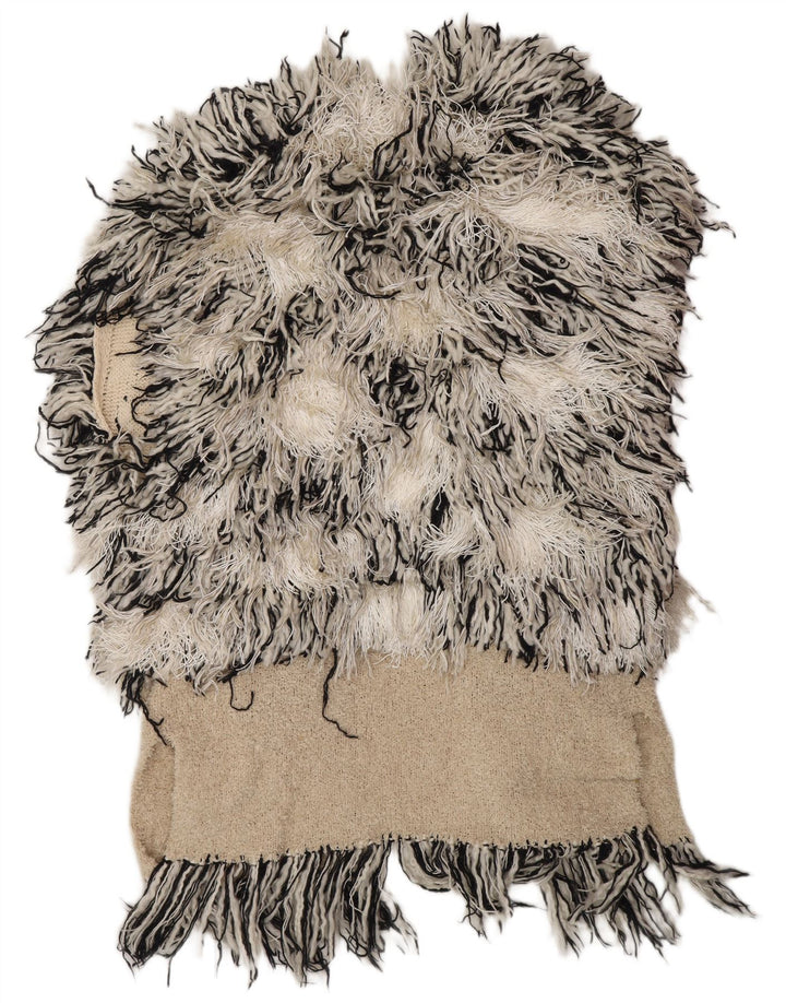 MALENE BIRGER Suéter cárdigan para mujer UK 10 Small Off White Bohemian