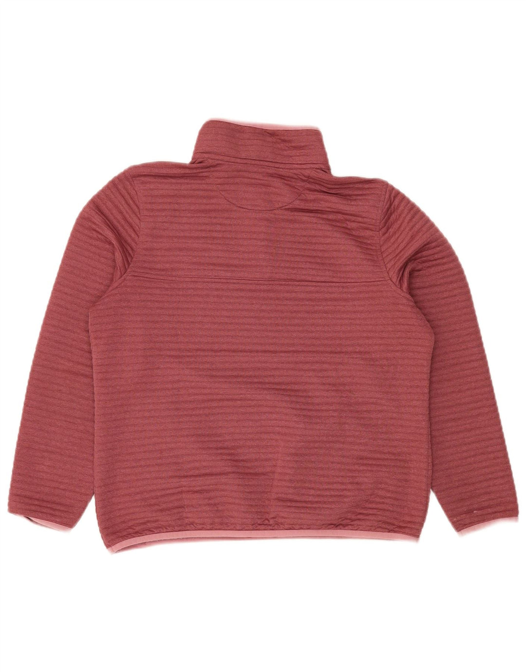 L.L.BEAN Sudadera con Cuello y Botones para Mujer UK 44 Medium Borgoña