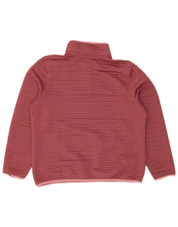 L.L.BEAN Sudadera con Cuello y Botones para Mujer UK 44 Medium Borgoña