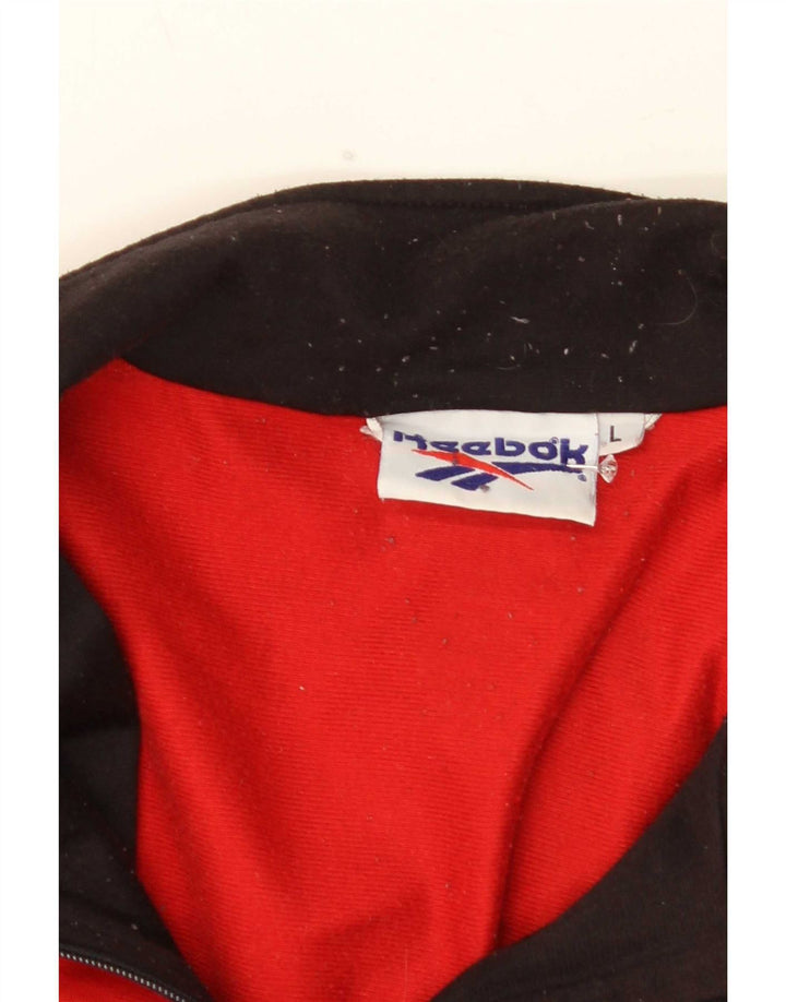 Reebok - Chaqueta de chándal con gráfico para hombre, color rojo, talla grande