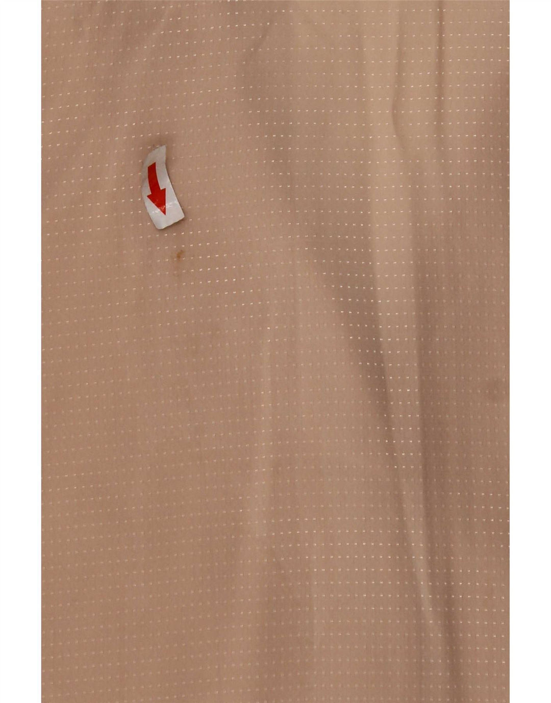 Vintage mujer camisa blusa Reino Unido 14 medio beige manchado