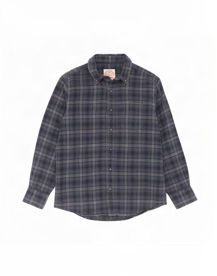 Camisa de franela para hombre de Fat Face de algodón a cuadros en azul marino mediano