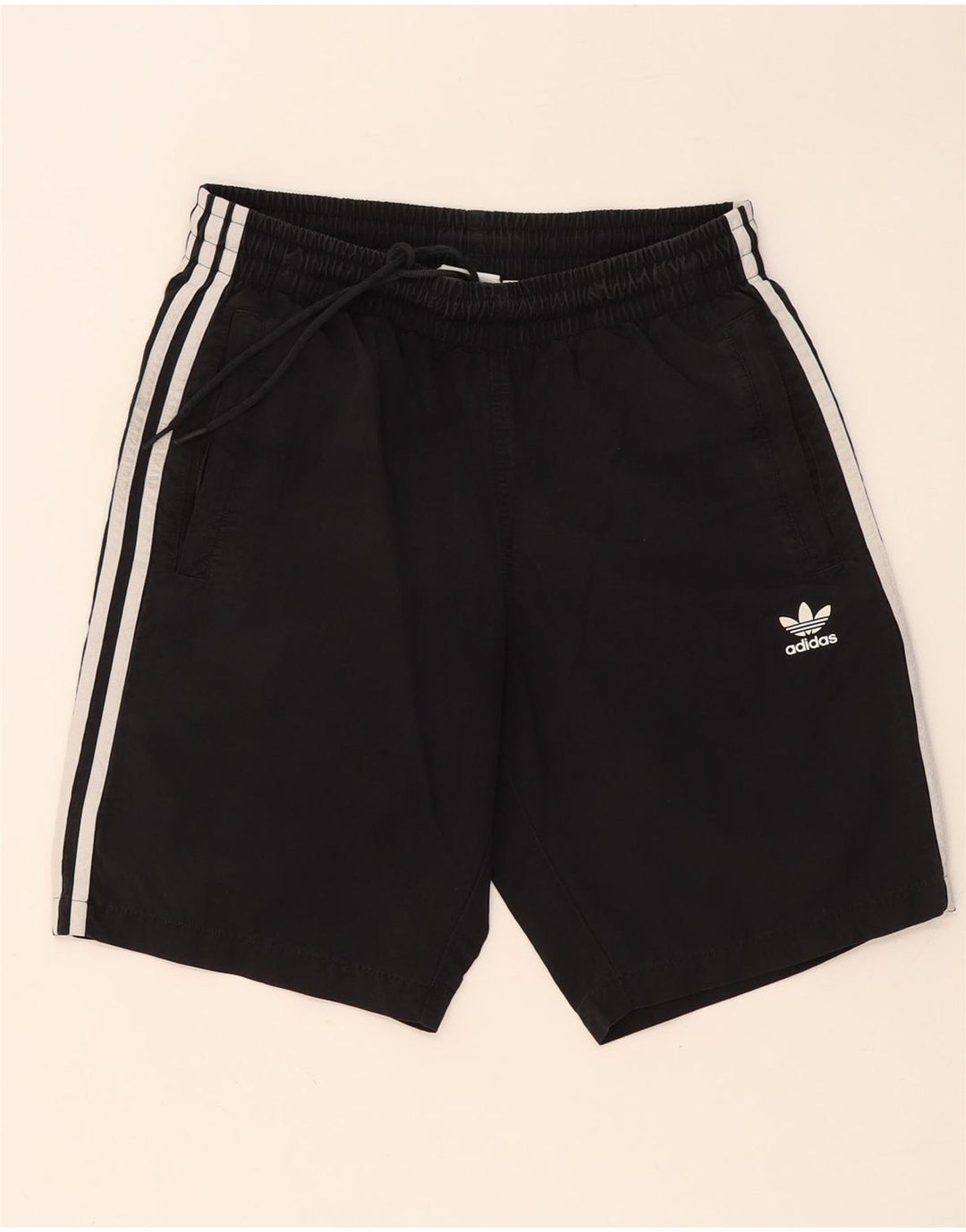 Pantalón Corto Deportivo Adidas Hombre Mediano Negro Poliéster