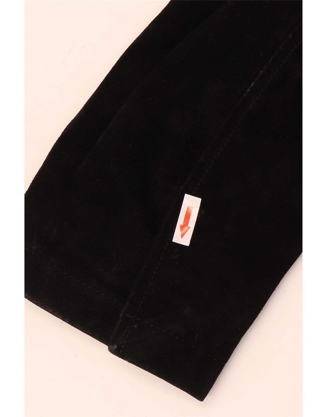 Sisley Chaqueta de ante para hombre UK 38 Medium Black Leather