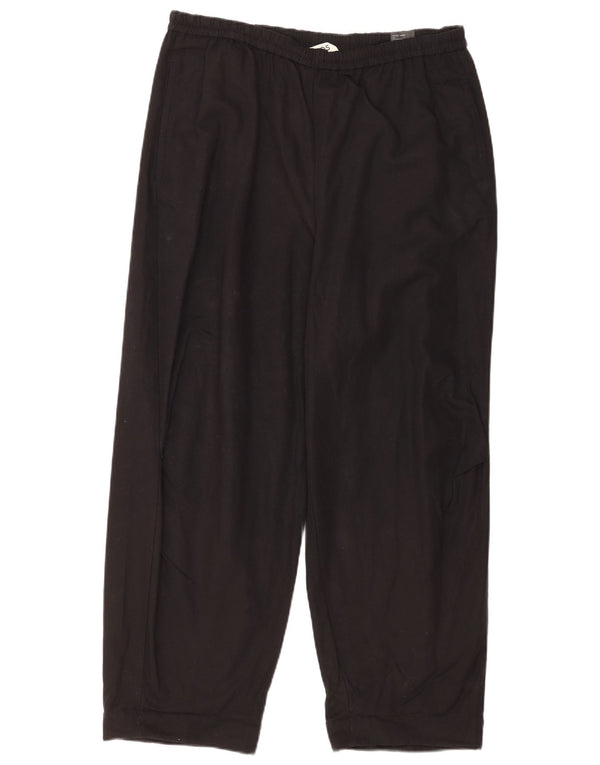 Cos Pantalones casuales cónicos para mujer XL W34 L28 Algodón negro
