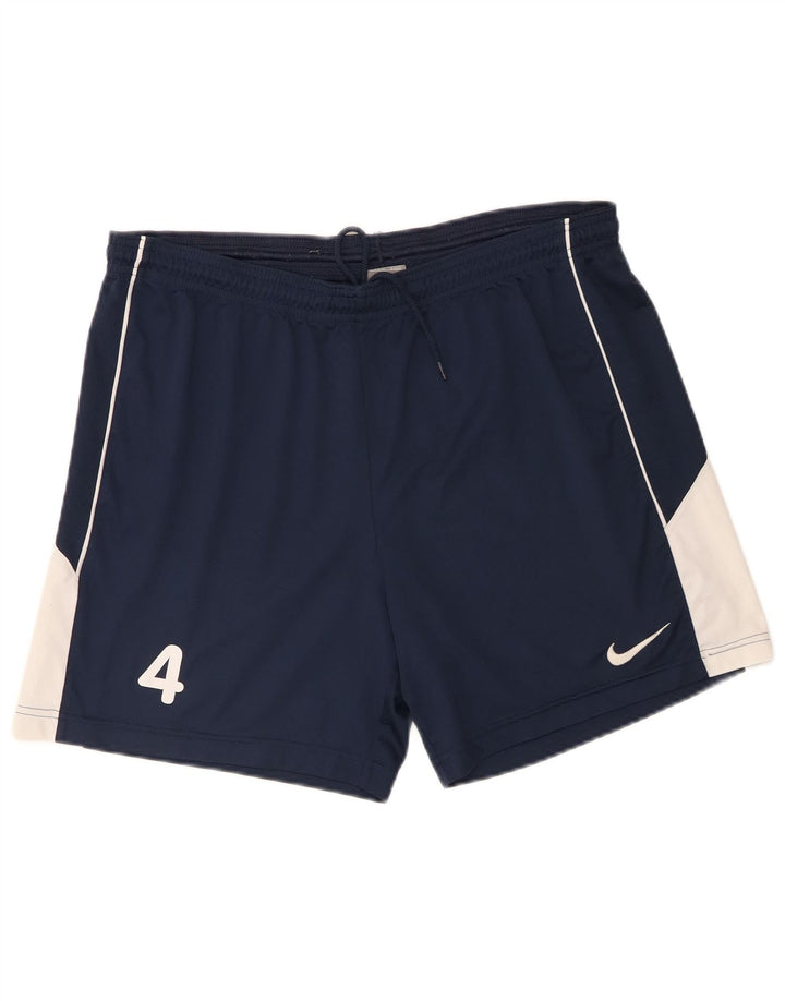 Nike - Pantalones cortos deportivos para hombre, talla grande, color azul marino, poliéster