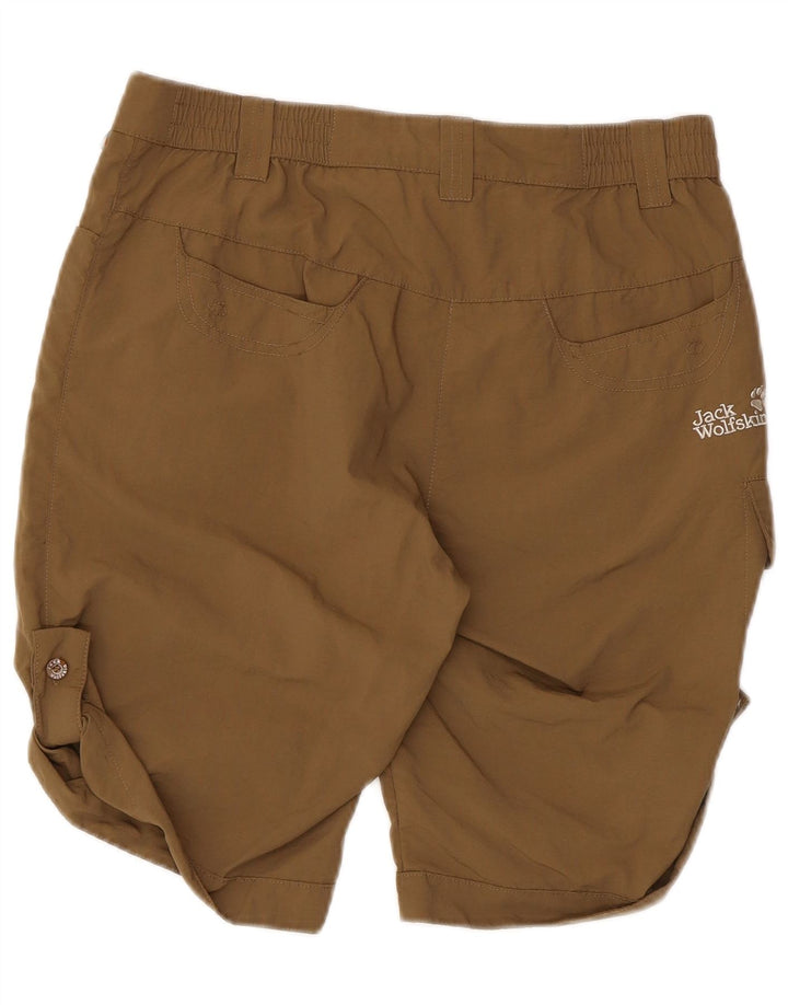 Jack Wolfskin Pantalones cortos cargo para mujer UK 8/10 Small W30 Beige Poliamida