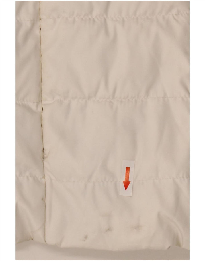 Superdry Chaqueta Acolchada Con Capucha Para Mujer UK 44 Poliéster Blanco Grande