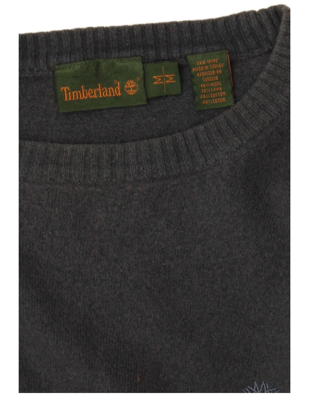 TIMBERLAND Suéter tipo jersey con cuello barco para mujer Reino Unido 14 Lana gris medio
