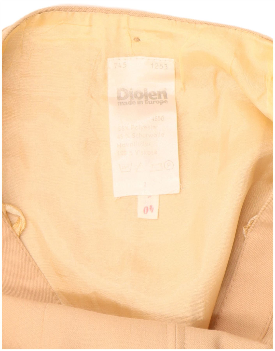 DIOLEN Falda acampanada para mujer EU 40 Mediana W26 Poliéster beige