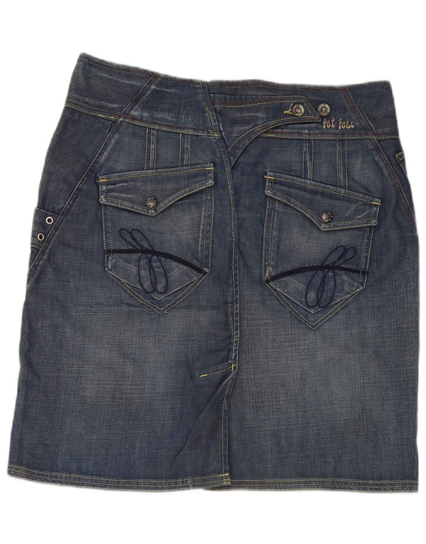 Falda vaquera para mujer Fat Face UK 10 Small W32 Algodón azul