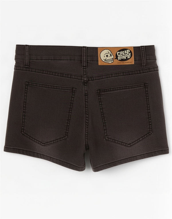 Pantalones cortos vaqueros de mujer Cheap Monday W30 Algodón gris medio