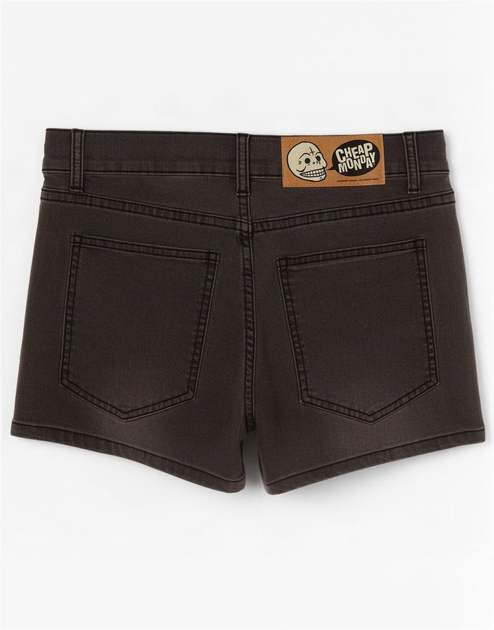Pantalones cortos vaqueros de mujer Cheap Monday W30 Algodón gris medio
