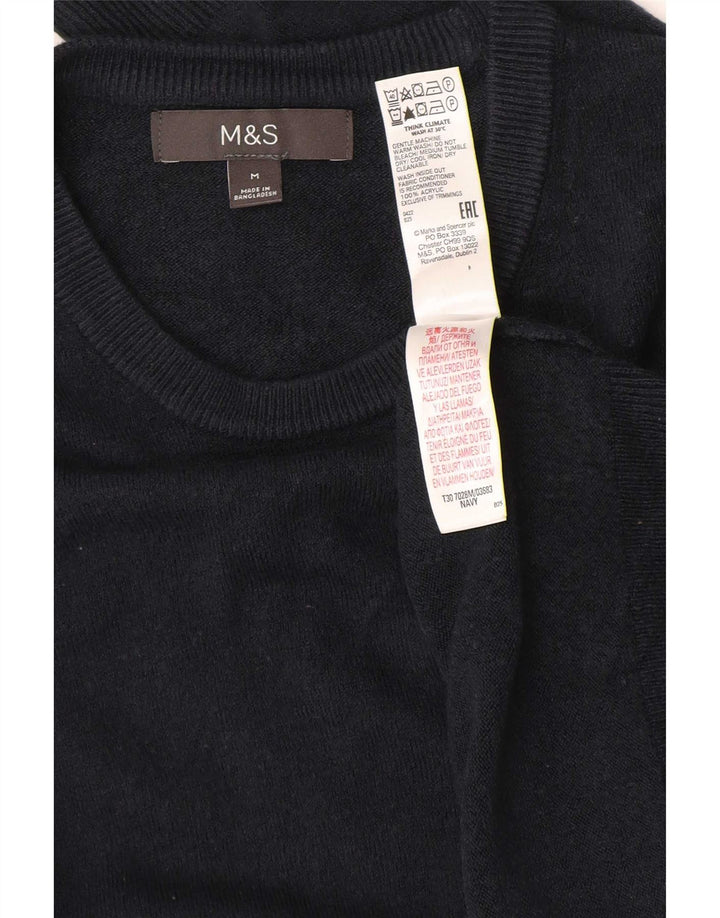 Marks & Spencer Suéter De Cuello Redondo Para Hombre Acrílico Azul Marino Medio