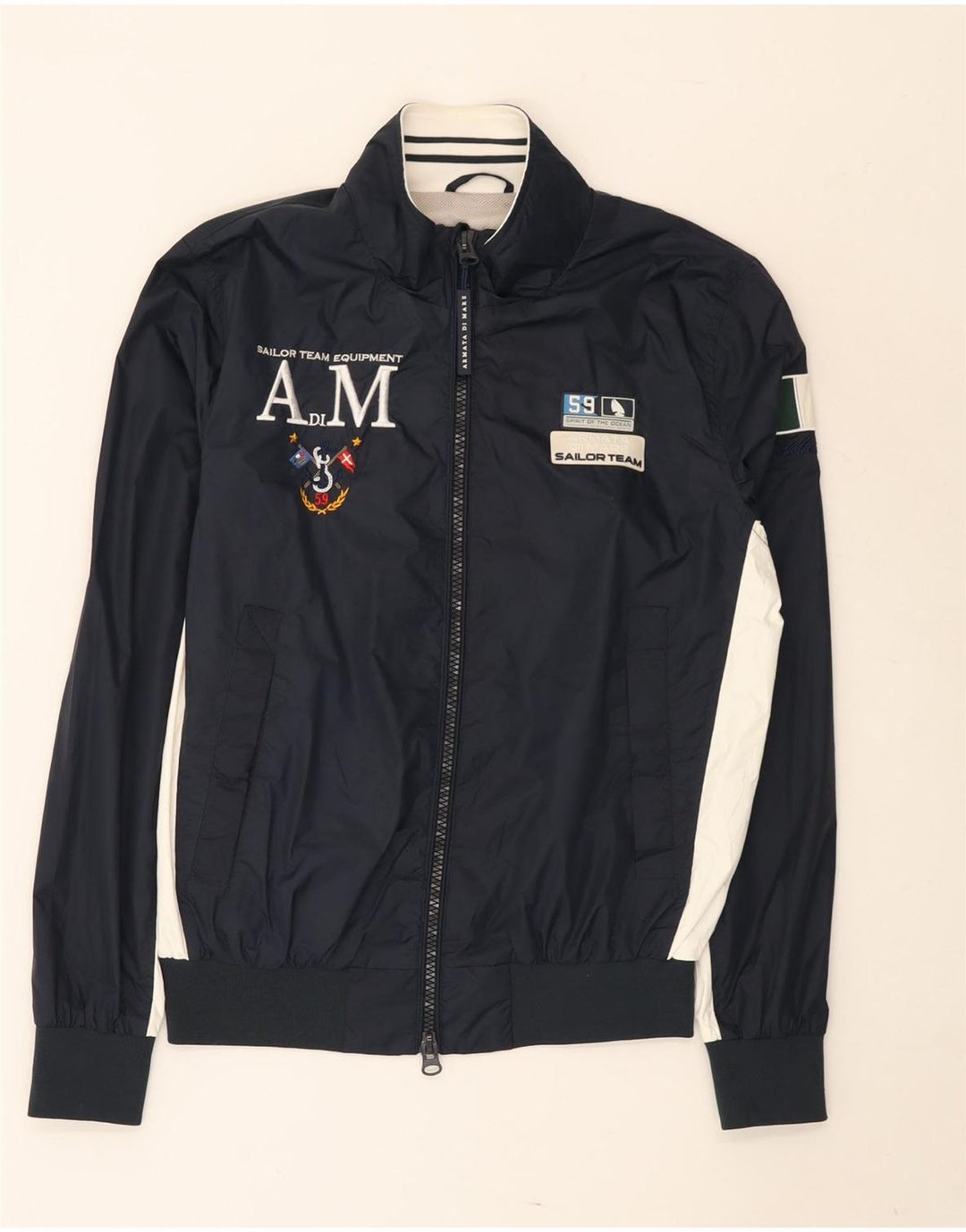 Armata Di Mare Chaqueta de chándal para hombre IT 46 Small Azul marino Colorblock