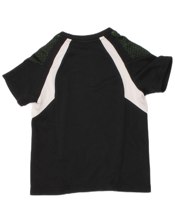Puma Camiseta para niño Top 4-5 años Negro Colorblock Poliéster