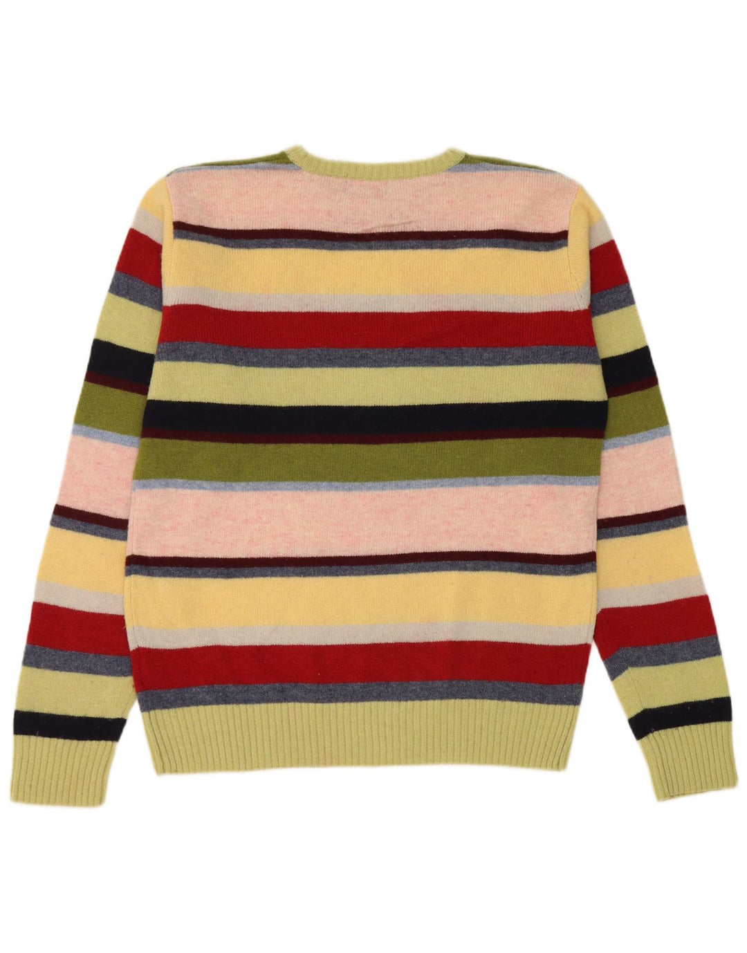 Kappa Jersey De Cuello Redondo Para Hombre Jersey Grande De Lana A Rayas Multicolor