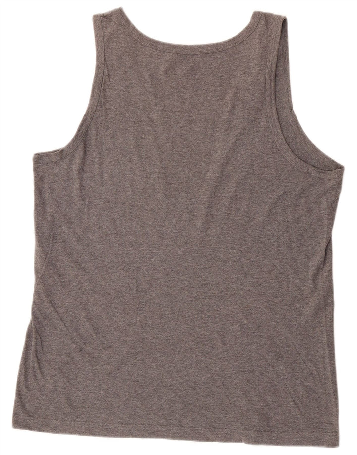Camiseta Sin Mangas Kappa Hombre Gris Medio