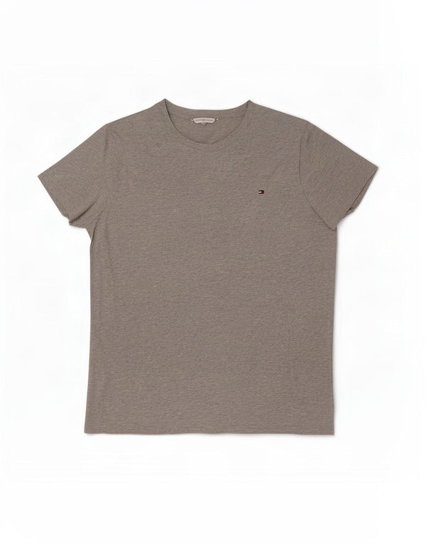 Camiseta Tommy Hilfiger Hombre Top Algodón Gris Medio