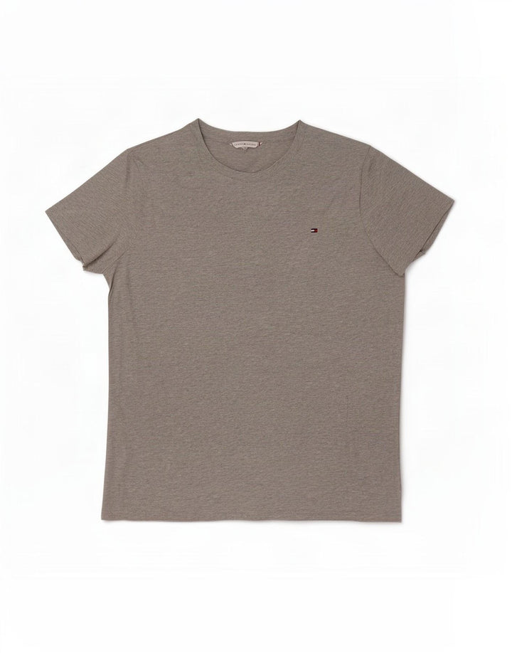 Camiseta Tommy Hilfiger Hombre Top Algodón Gris Medio