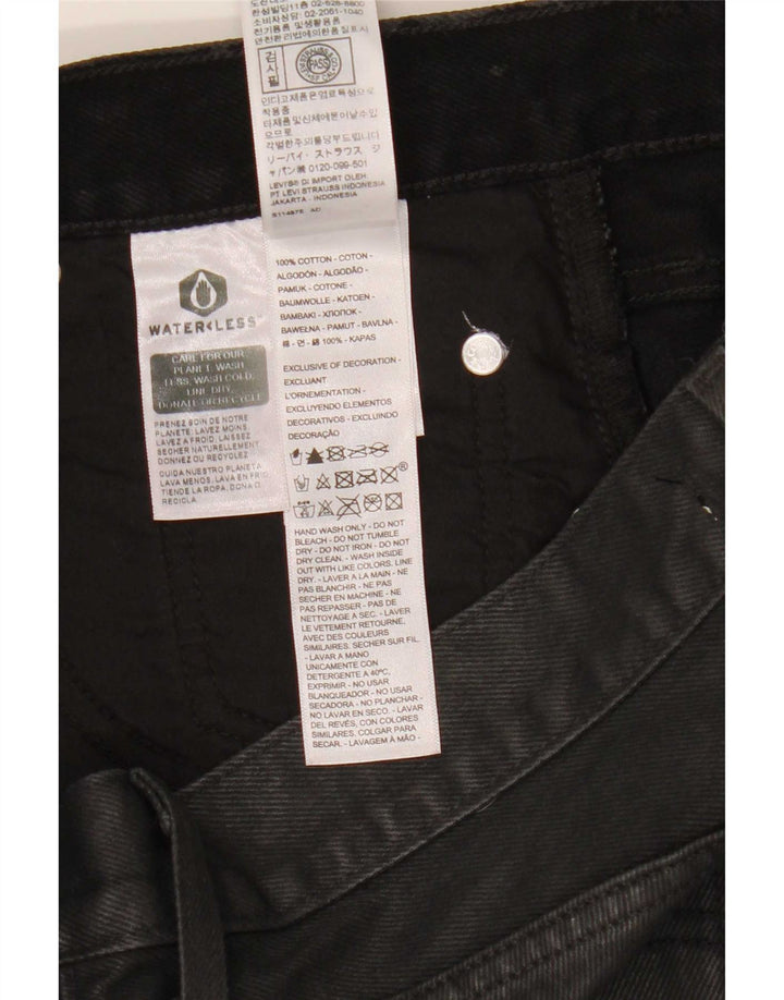 Minifalda vaquera Levi's para mujer W27 Small Black Cotton