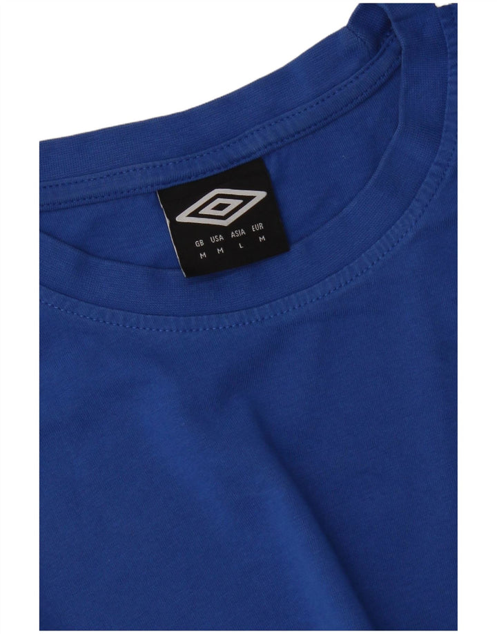 Umbro Hombre Camiseta Gráfica Top Azul Medio Colorblock