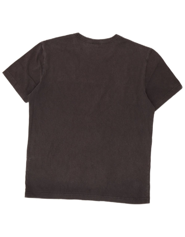 Champion Camiseta gráfica para hombre Top Medium Black Cotton
