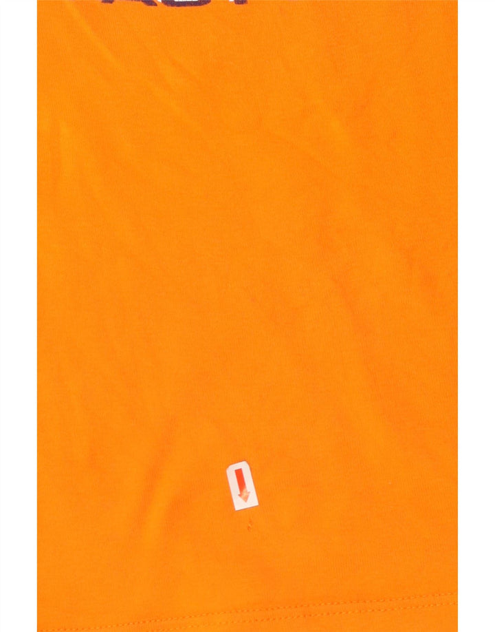 LEE Camiseta corta gráfica para mujer Top UK 12 Algodón naranja mediano