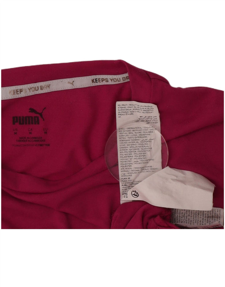 Puma Camiseta gráfica para mujer Top UK 44 Poliéster rosa medio