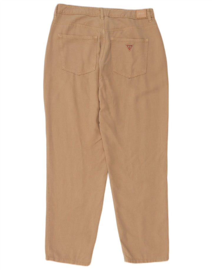 GUESS Jeans Mom Jean de cintura alta para mujer W29 L27 Beige