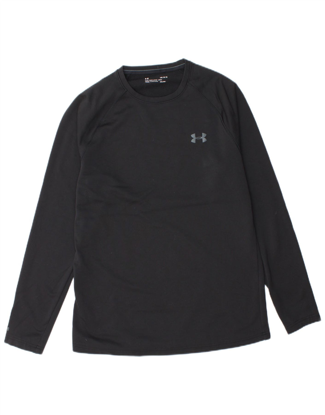 UNDER ARMOUR Camiseta Cold Gear de manga larga para hombre, talla grande, negra