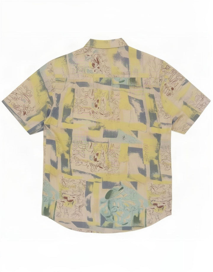 Bodoni Camisa Manga Corta Hombre Talla 39/40 Mediana Patchwork Multicolor