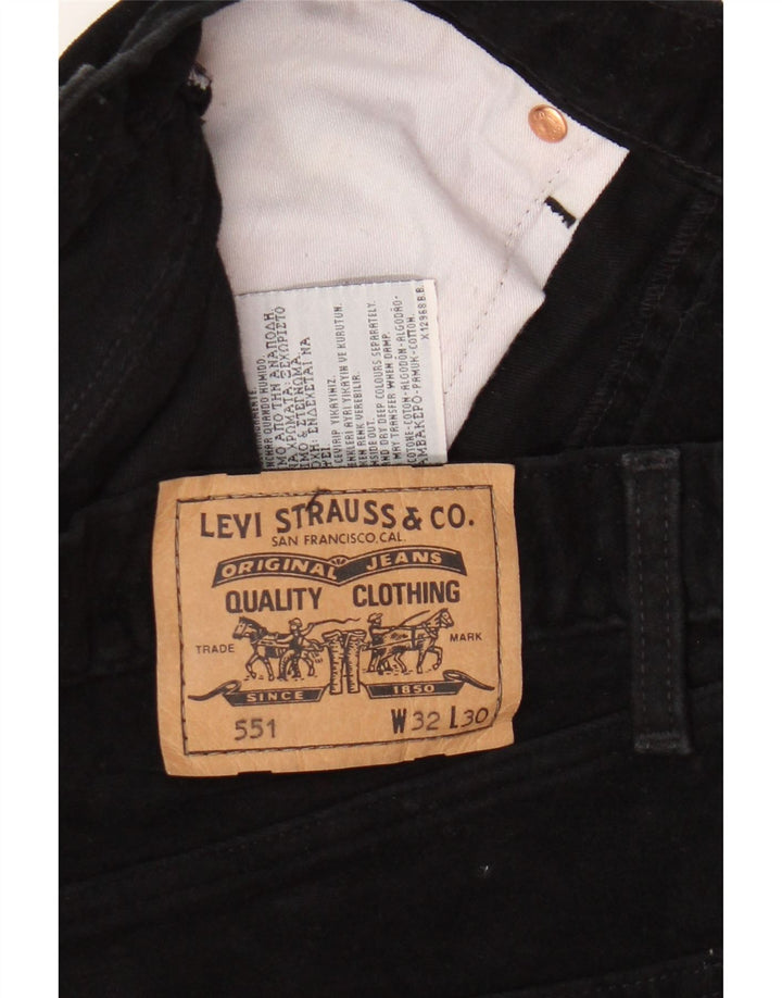 Levi's Jeans rectos 551 para hombre W32 L30 Algodón negro