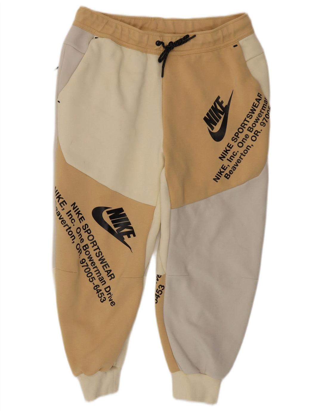 Nike Pantalones De Chándal Capri Gráficos Joggers Beige Medio Colorblock