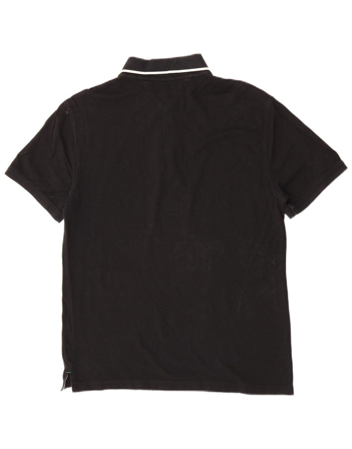 Polo Tommy Hilfiger para hombre de algodón negro mediano clásico
