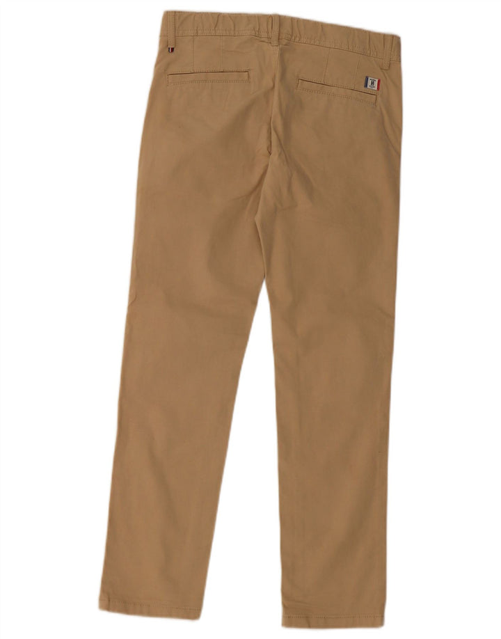 TOMMY HILFIGER Pantalones chinos ajustados para niño 9-10 años W26 L25 Algodón beige
