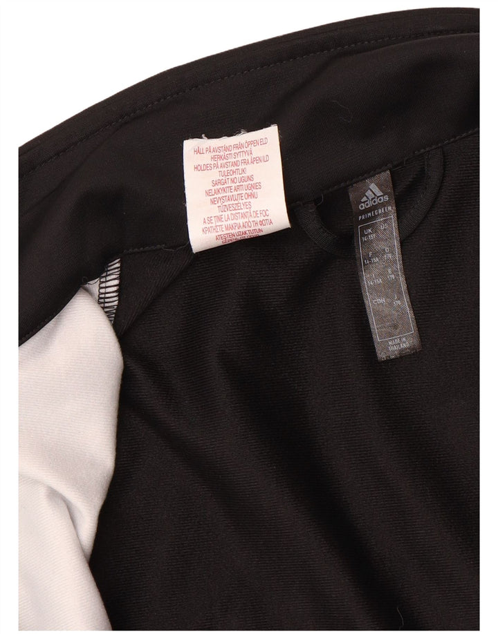 ADIDAS Chaqueta de chándal para niño 14-15 años Negro Colorblock
