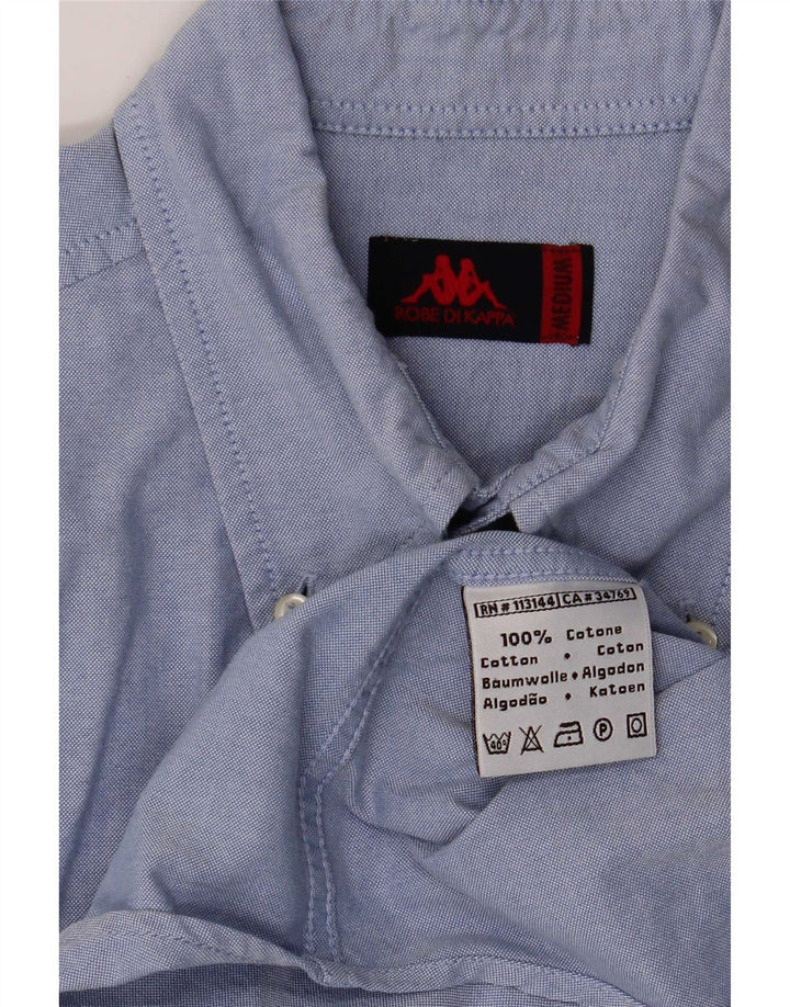 Camisa Kappa Hombre Algodón Azul Medio