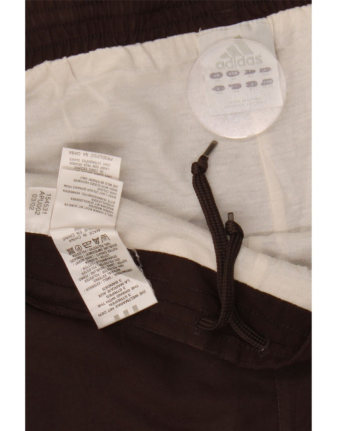 ADIDAS Pantalones de chándal para mujer UK 44 Marrón medio Poliéster