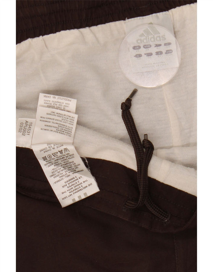 ADIDAS Pantalones de chándal para mujer UK 44 Marrón medio Poliéster