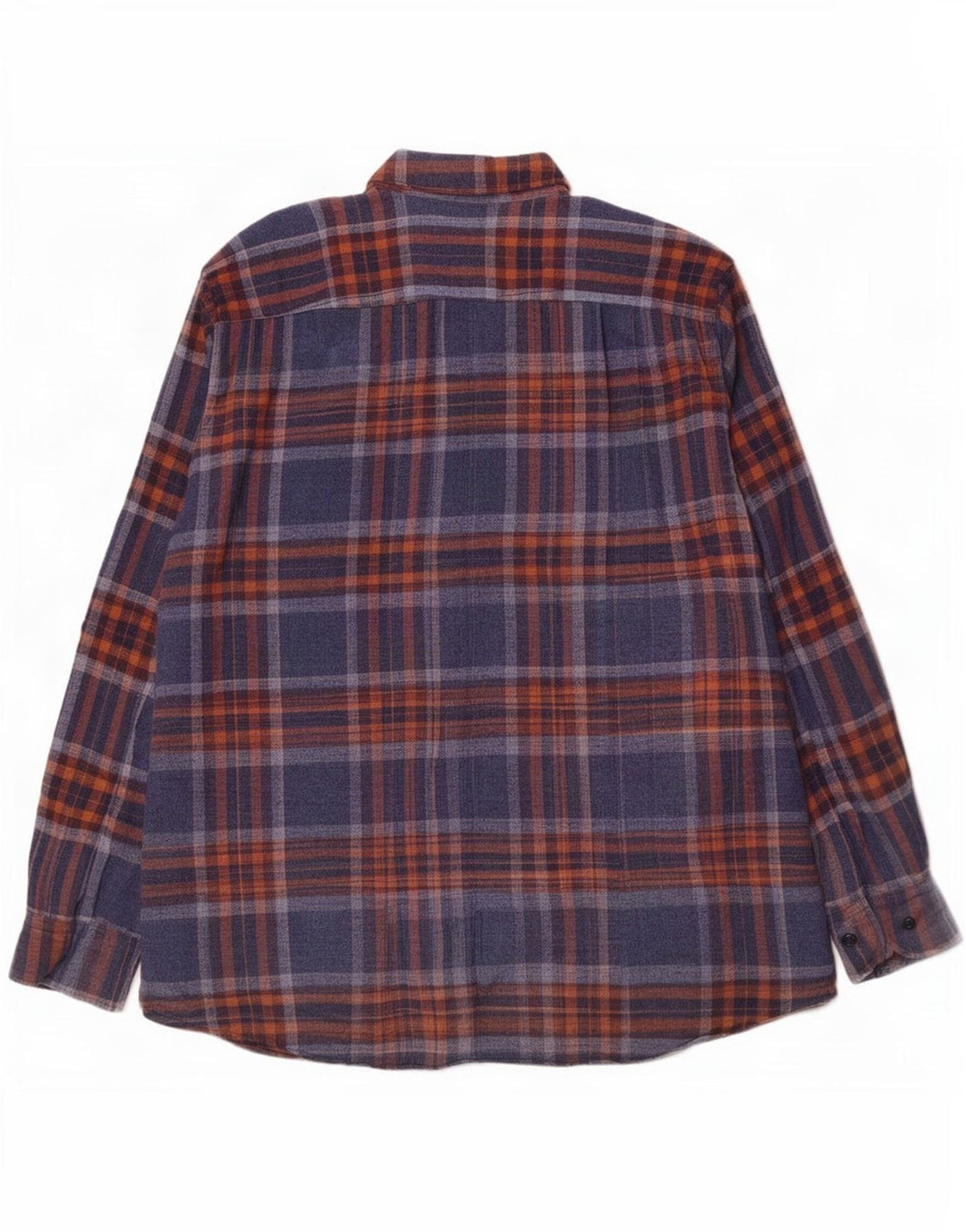 Daniel Hechter Camisa de franela de corte regular para hombre XL Algodón a cuadros azul marino