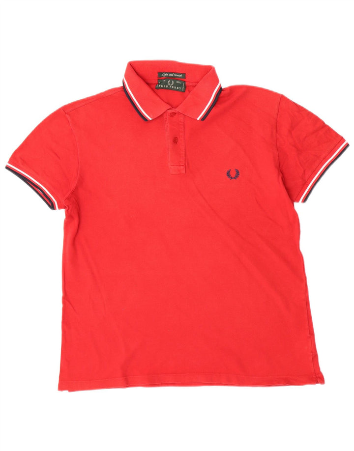 Fred Perry Polo Ligero Y Elástico De Algodón Rojo Medio Hombre