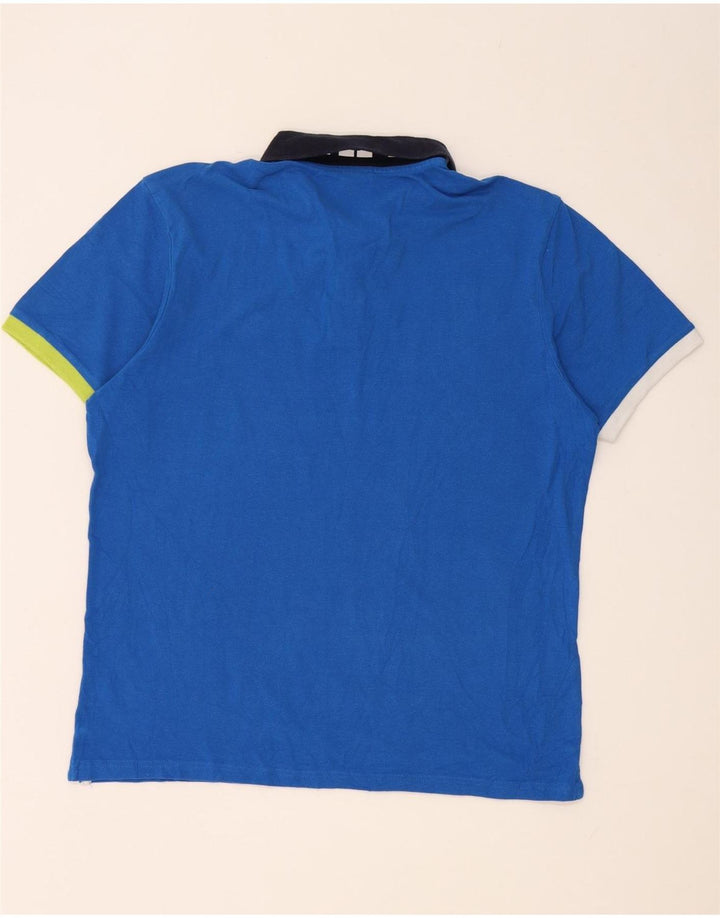 Polo North Sails para hombre con bloques de color azul pequeño