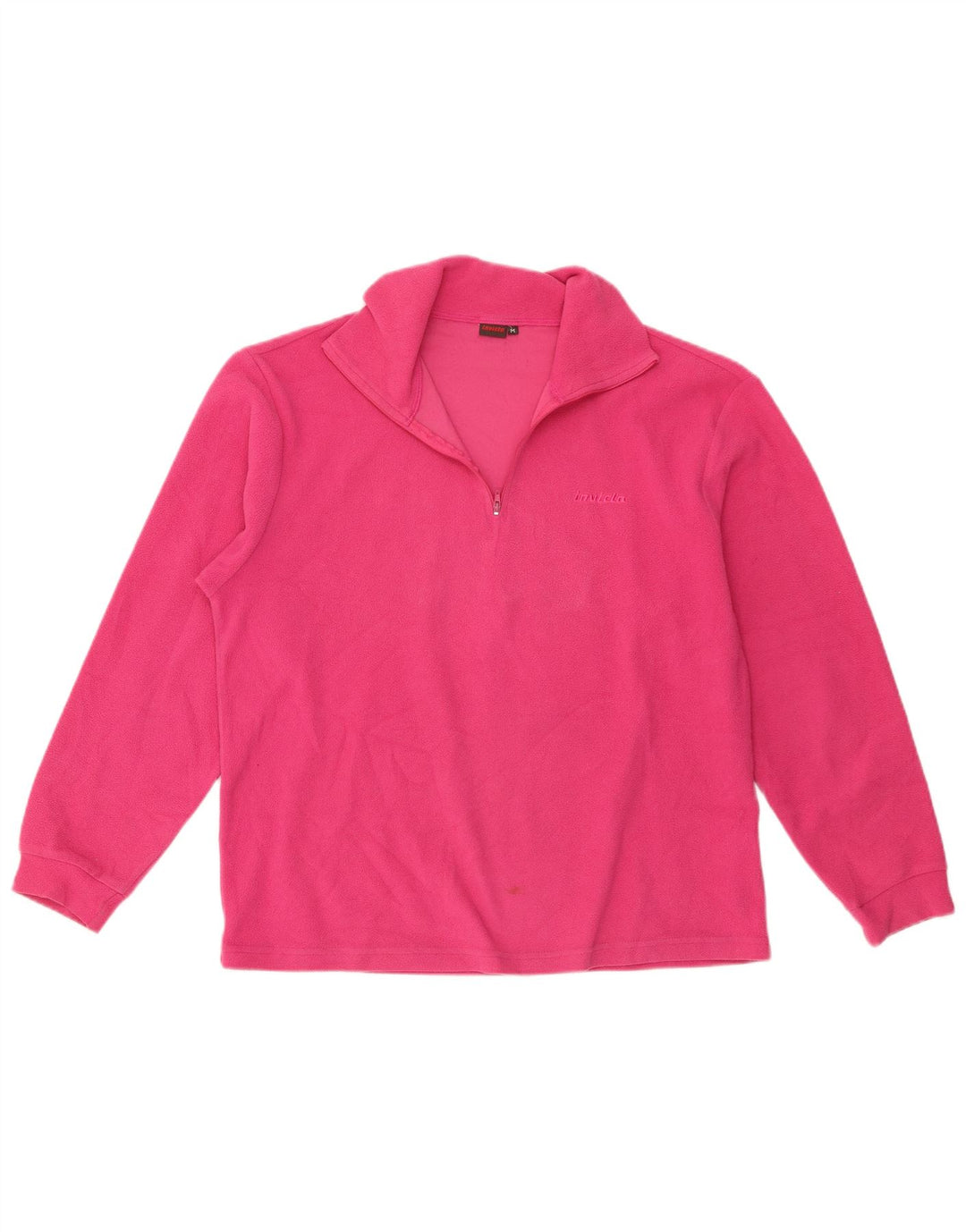 Jersey de forro polar con cuello y cremallera para mujer Invicta UK 14 Poliéster rosa medio
