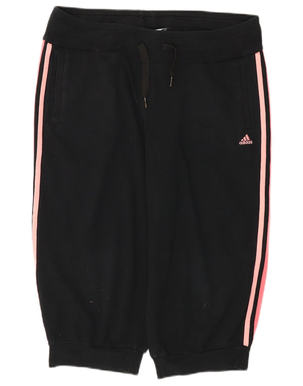 ADIDAS Mujer Climalite Chándal Pantalones Joggers UK 16/18 Grande Negro