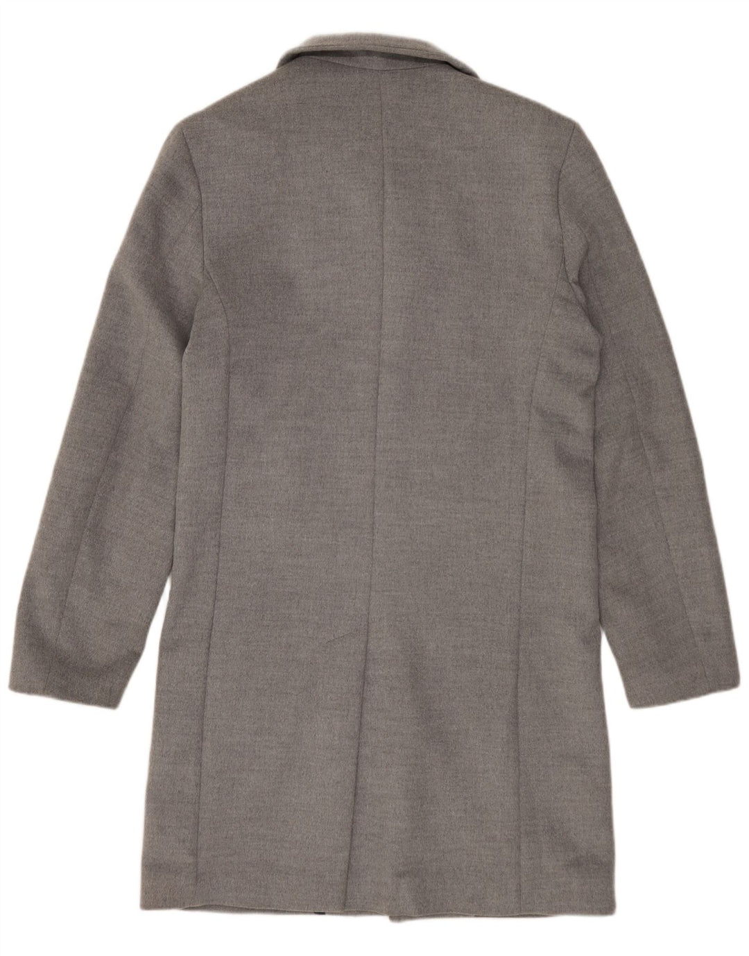 Zara Hombre Abrigo UK 36 Pequeño Gris Poliéster