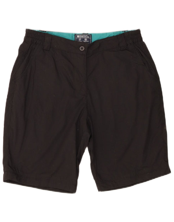 Pantalones cortos chinos para mujer Mountain Warehouse UK 10 Small W28 Poliéster negro